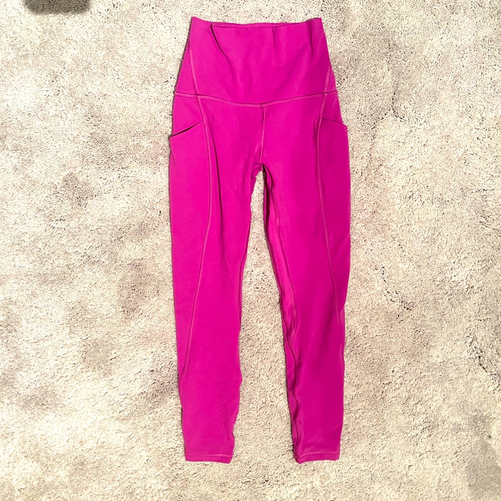 Lululemon, brand, new, never worn, size 2 workout pants with side pockets.